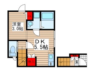 フロ－ラアサヒの物件間取画像